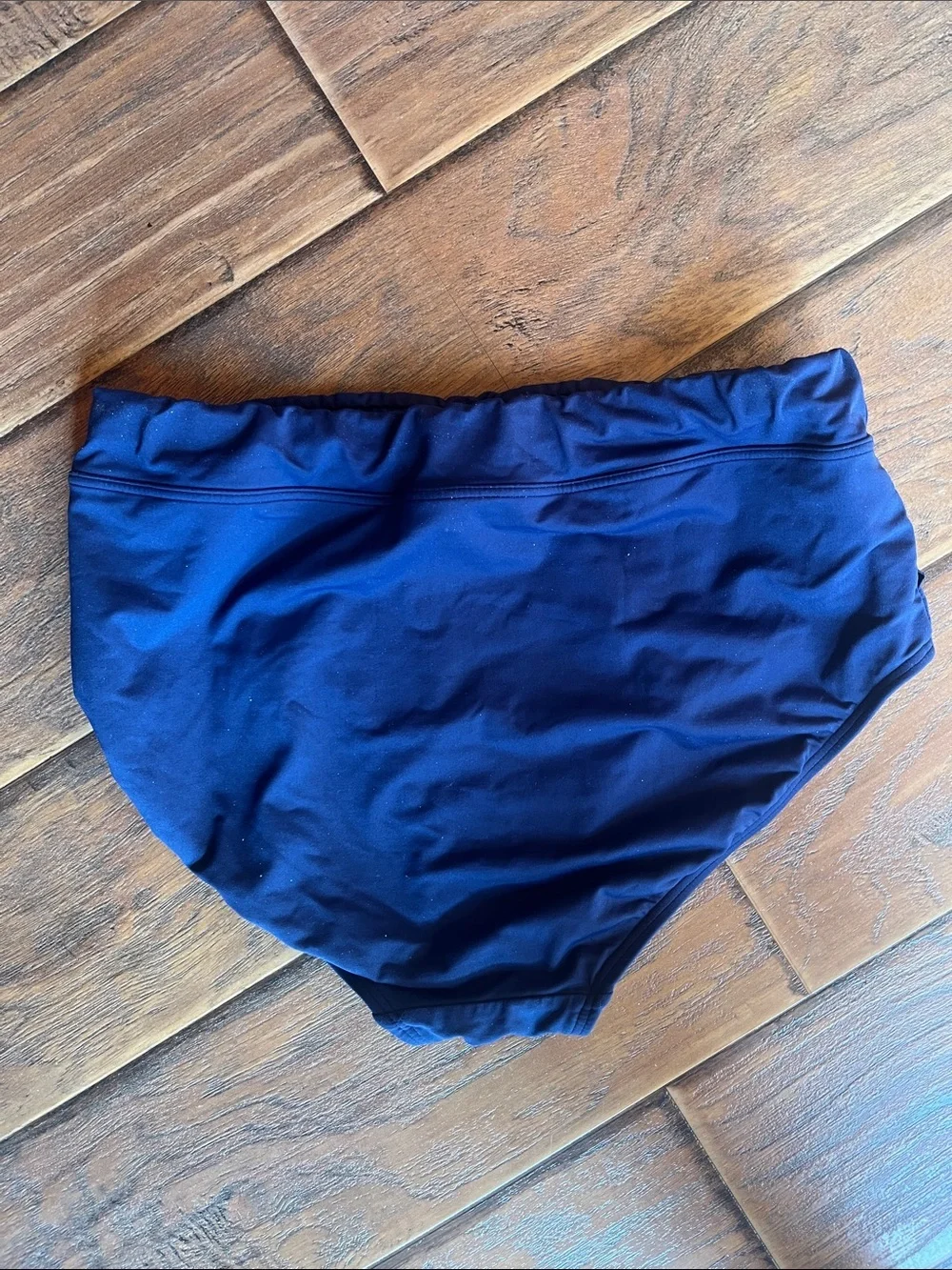 Lands' End Women's High-Waist Swim Bottoms - Deep Blue
